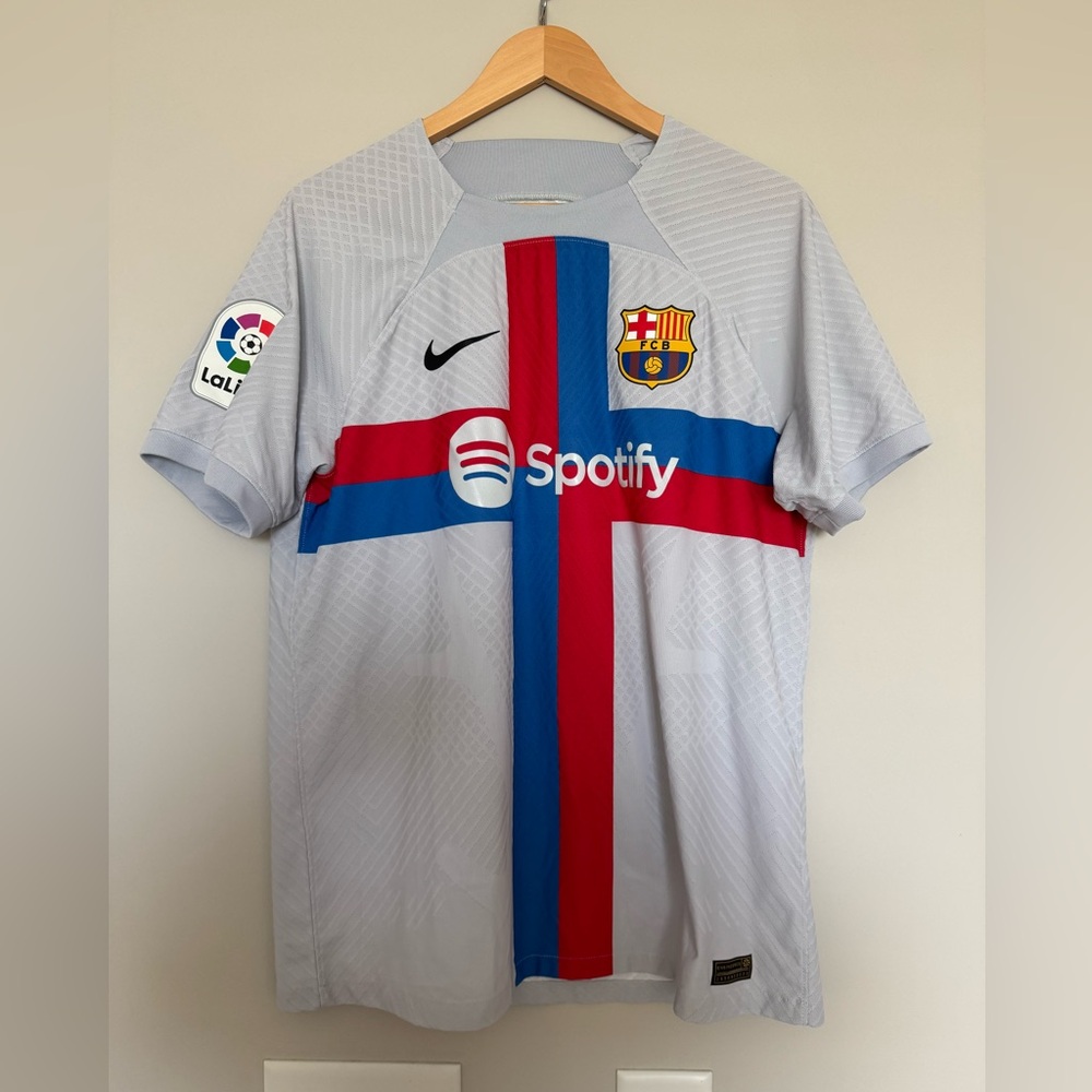Nike White FC Barcelona Authentic Kit